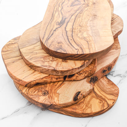 Handcrafted Olive Wood Cutting Board – Natural Edge