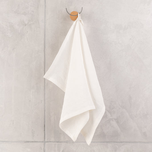 Stonewashed Linen Kitchen Towel – Off-White