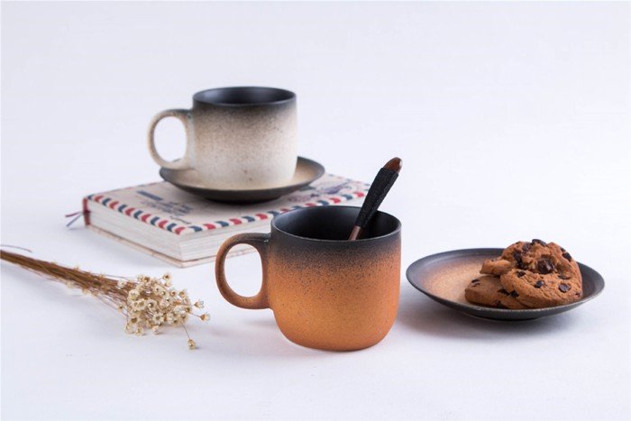 Standstone Morning Mug with Matching Saucer