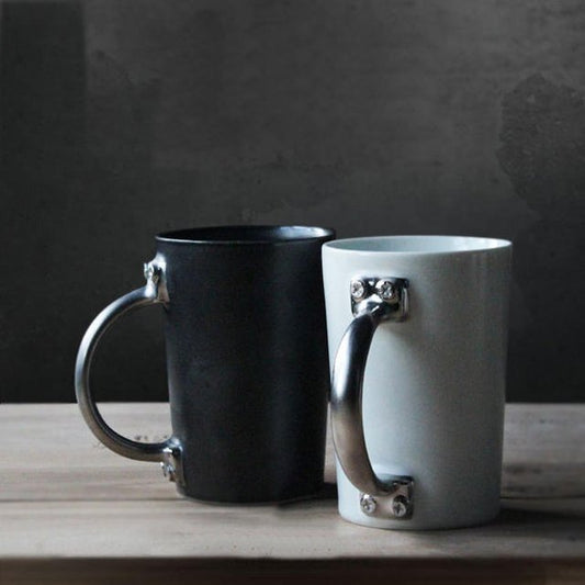 Quiet Morning Sculpted Mug – Stoneware