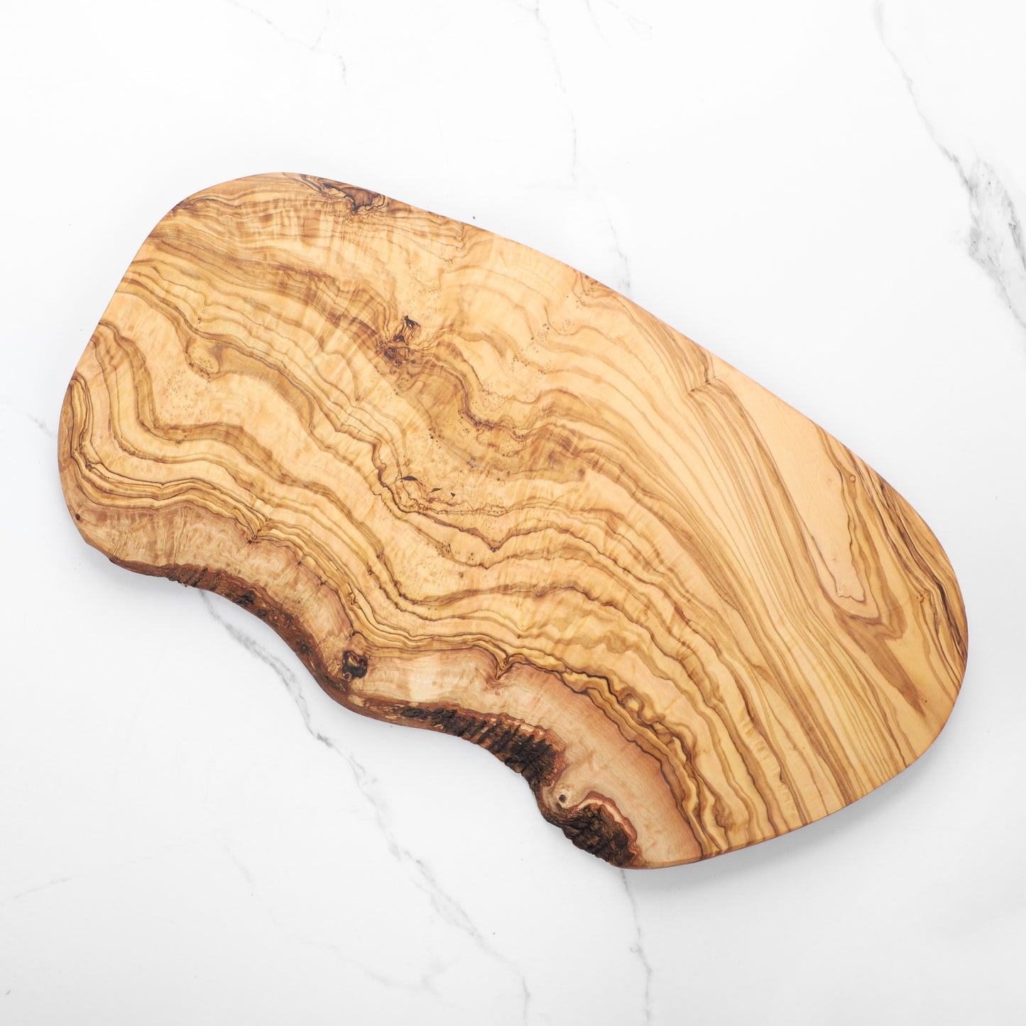 Handcrafted Olive Wood Cutting Board – Natural Edge