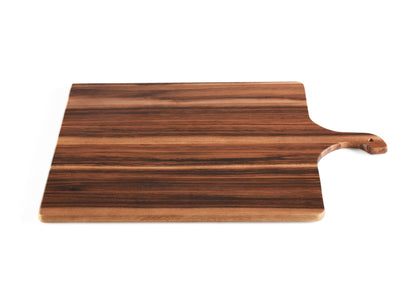 Acacia Square Serving & Cutting Board with Handle – 16"